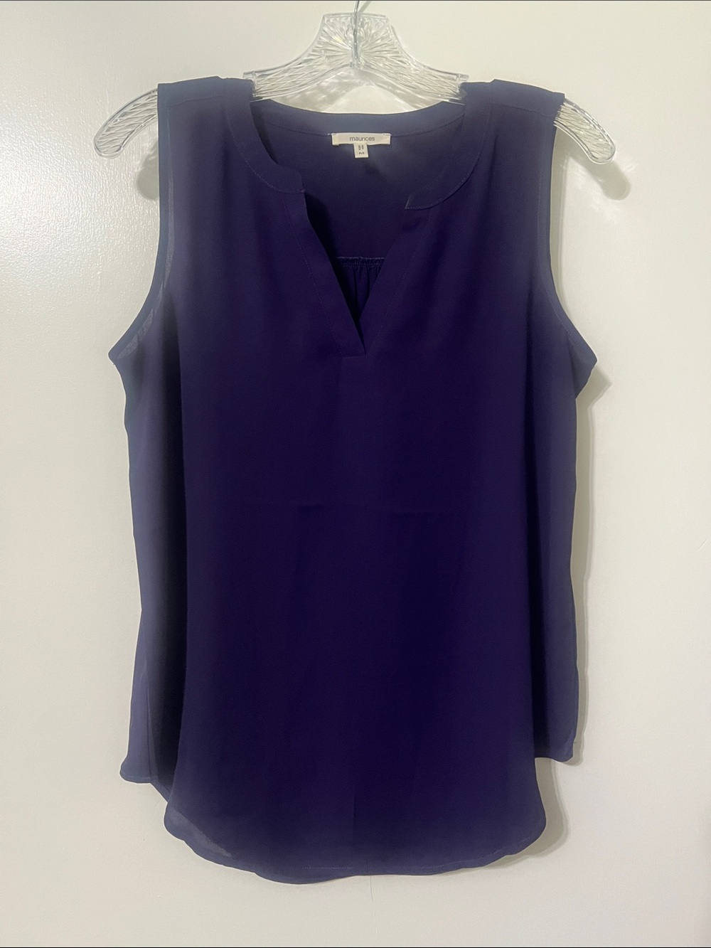 Maurices  Purple Sleeveless V-Neck Tank Top